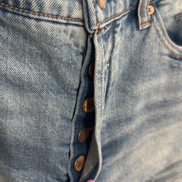 BKE “Billie” Denim Shorts High Rise Hidden Button Fly Size 29 - Picture 4 of 6